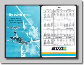 Pocket Calendar 1971